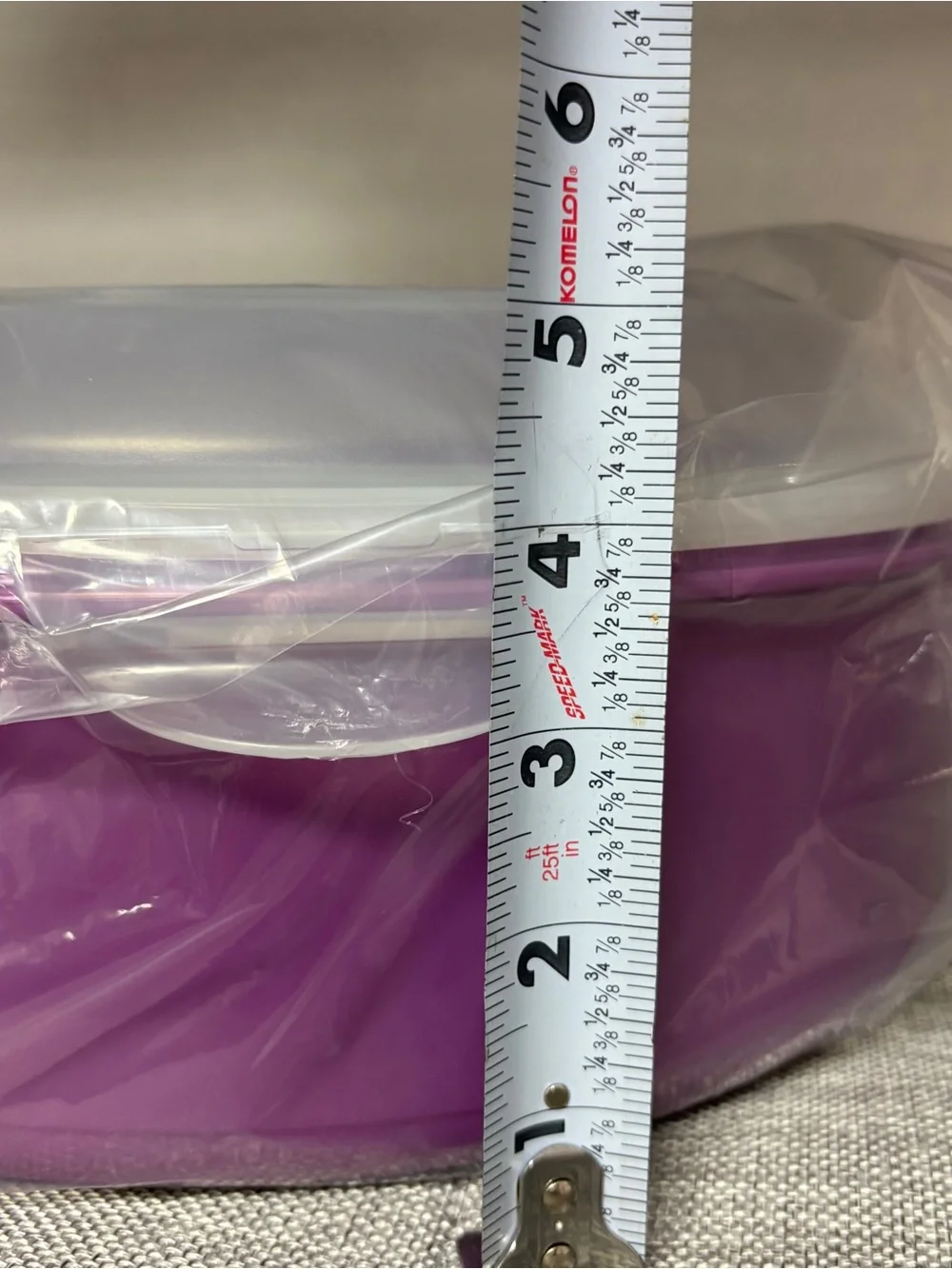 LocknLock Pie Carrier with Handle Round K46681 Purple Orchid NEW Lock & Lock